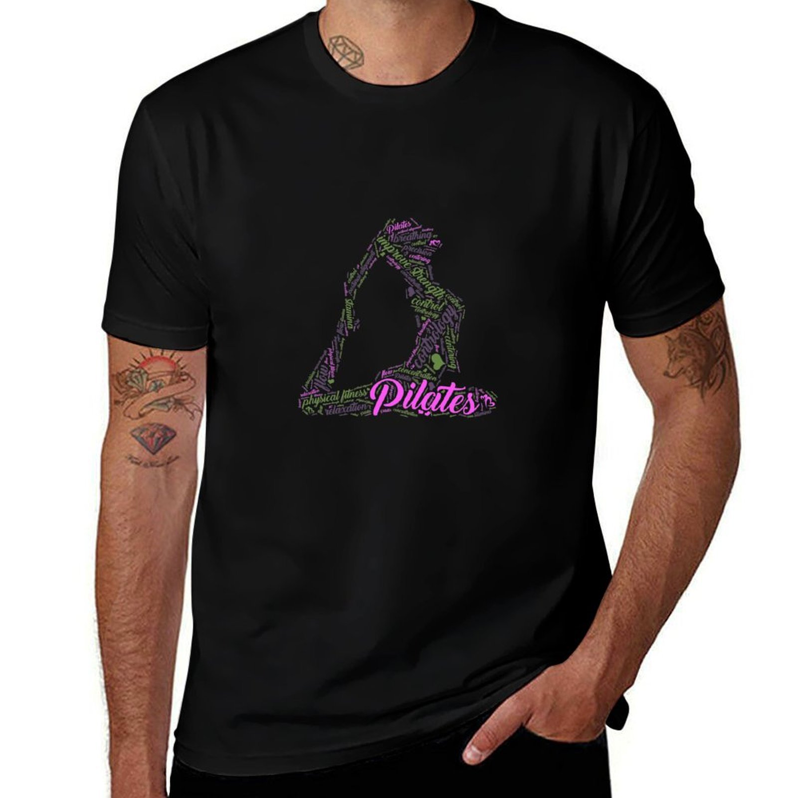 Pilates Yoga Class - Kaos Wanita Motif Awan Kata Lucu