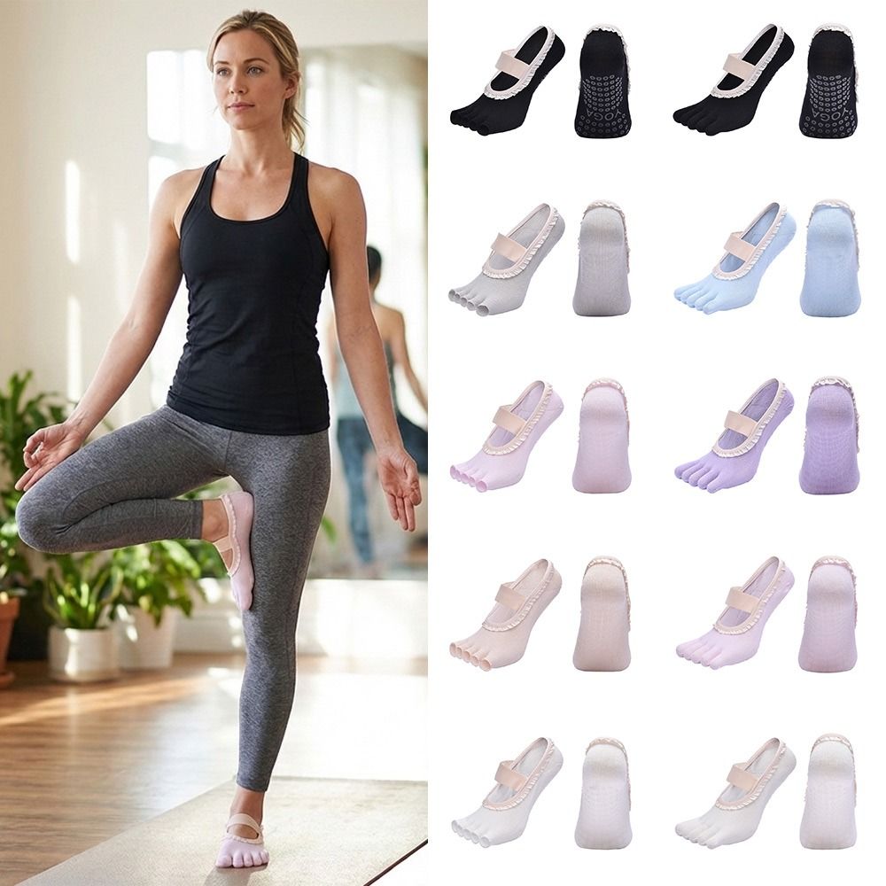 Kaus Kaki Yoga Anti Selip Krea - Pilates Yoga Class ulasan dan harga