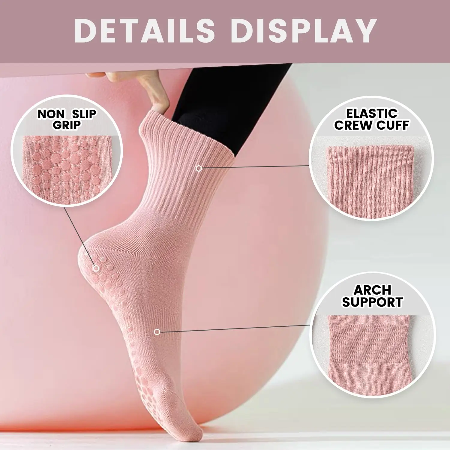 4 pasang kaus kaki yoga wanita - Pilates & Yoga Wohlfühlen Forchheim ulasan dan harga