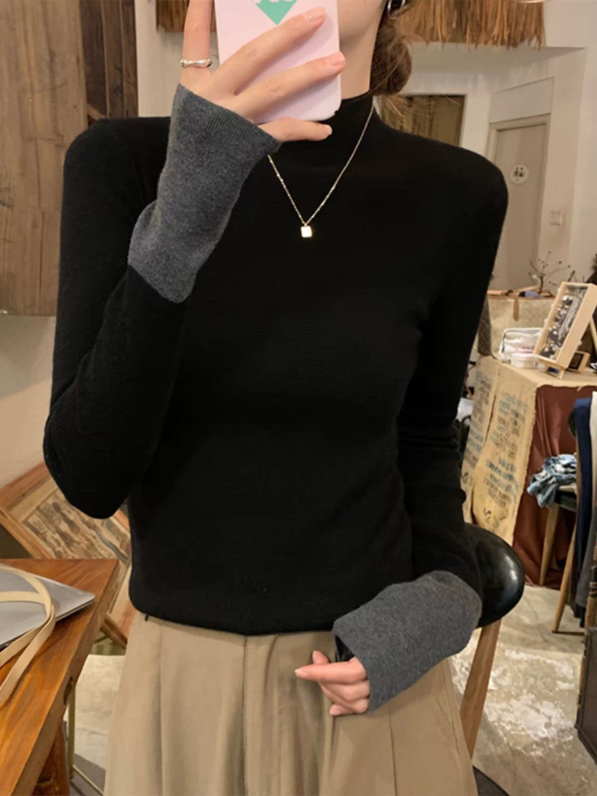 Sweater, jumper, pullover wani - Pilates Yoga Class ulasan dan harga